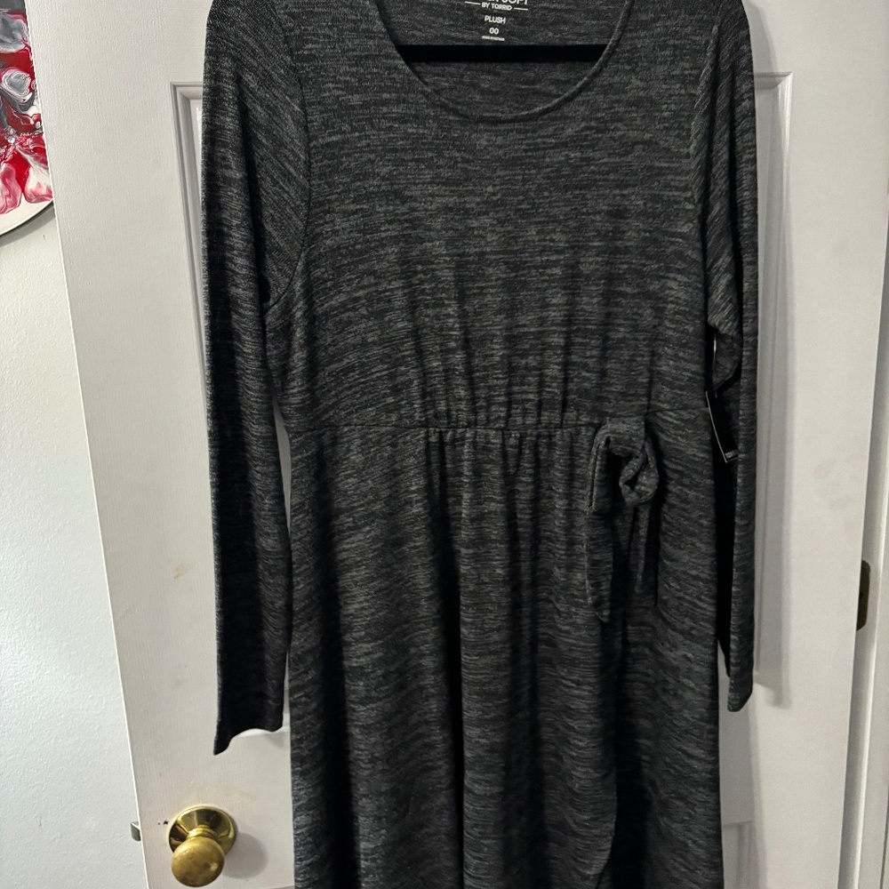 Torrid grey super soft dress 00x large 10
